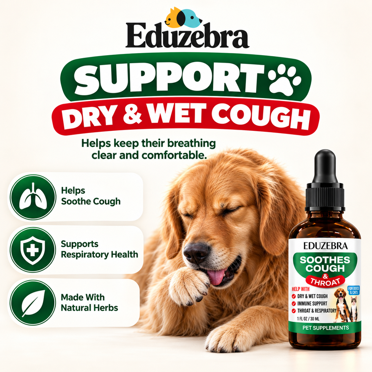 Kennel Cough Drops for Dogs & Cats
