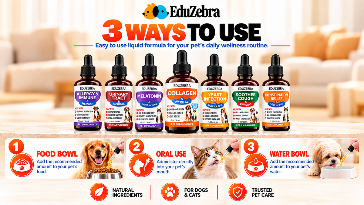 Liquid Collagen for Dogs and Cats, Skin & Coat Supplement